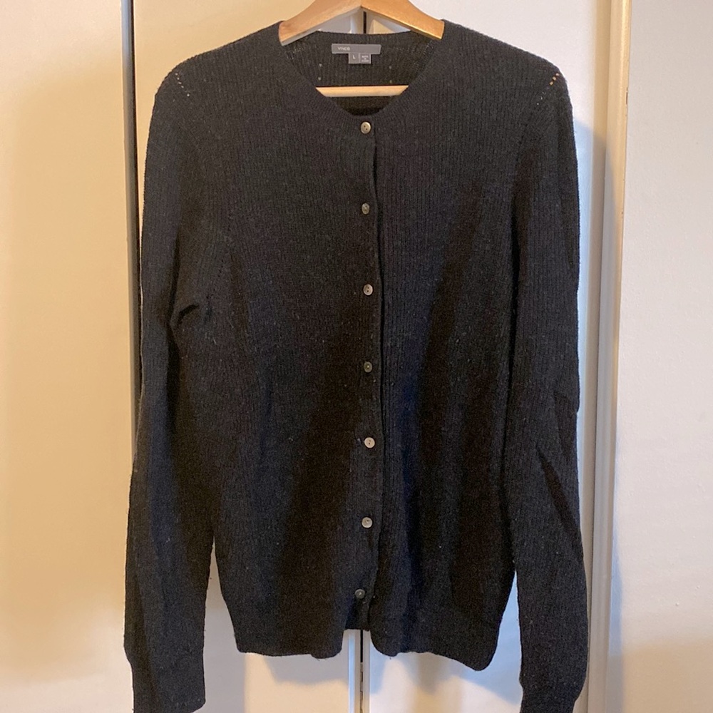 Vince Black Cardigan Sweater